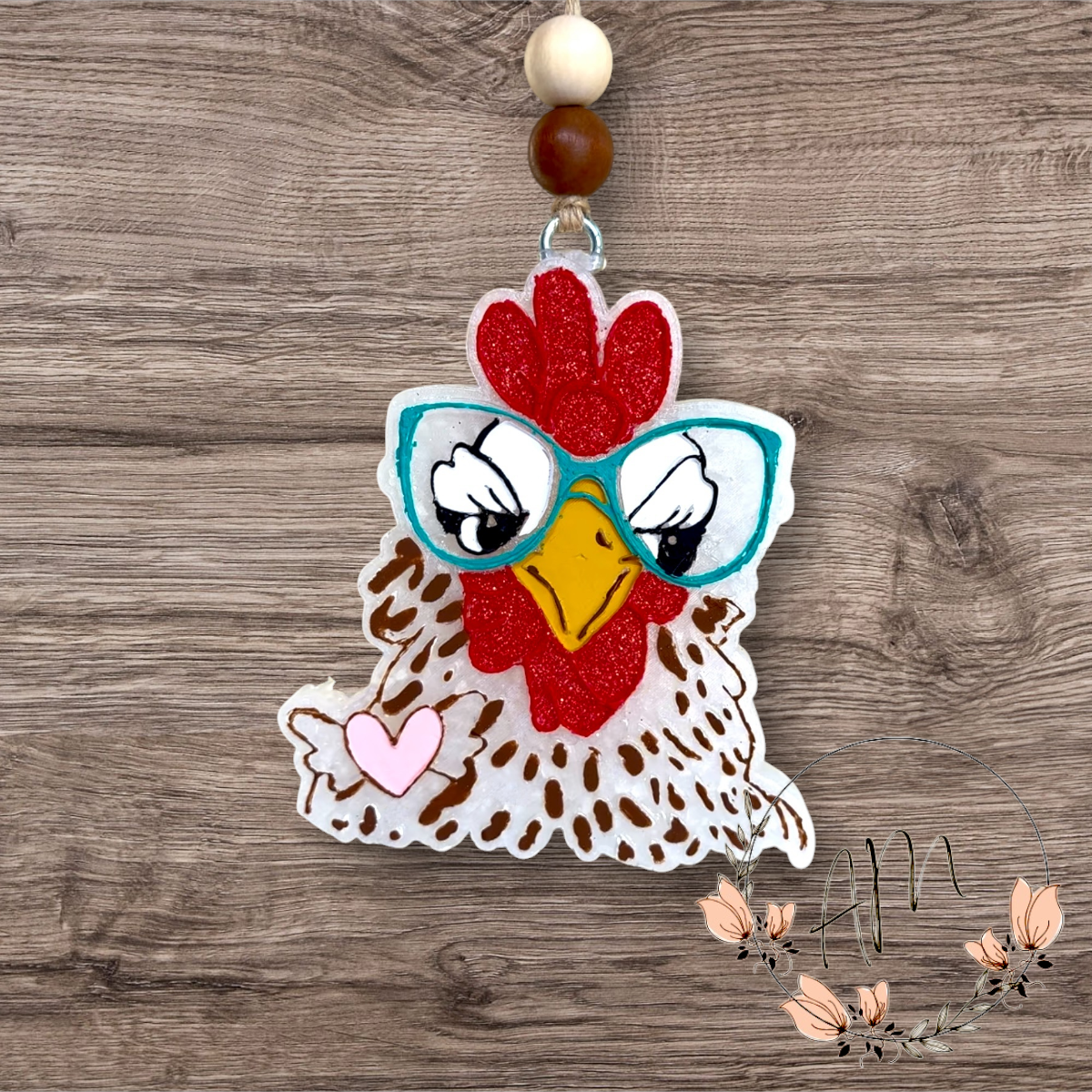 Chicken with glasses