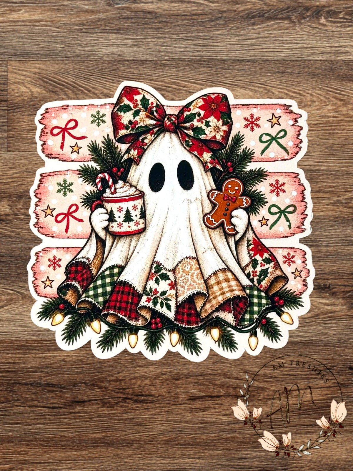 Patchwork Christmas Ghost