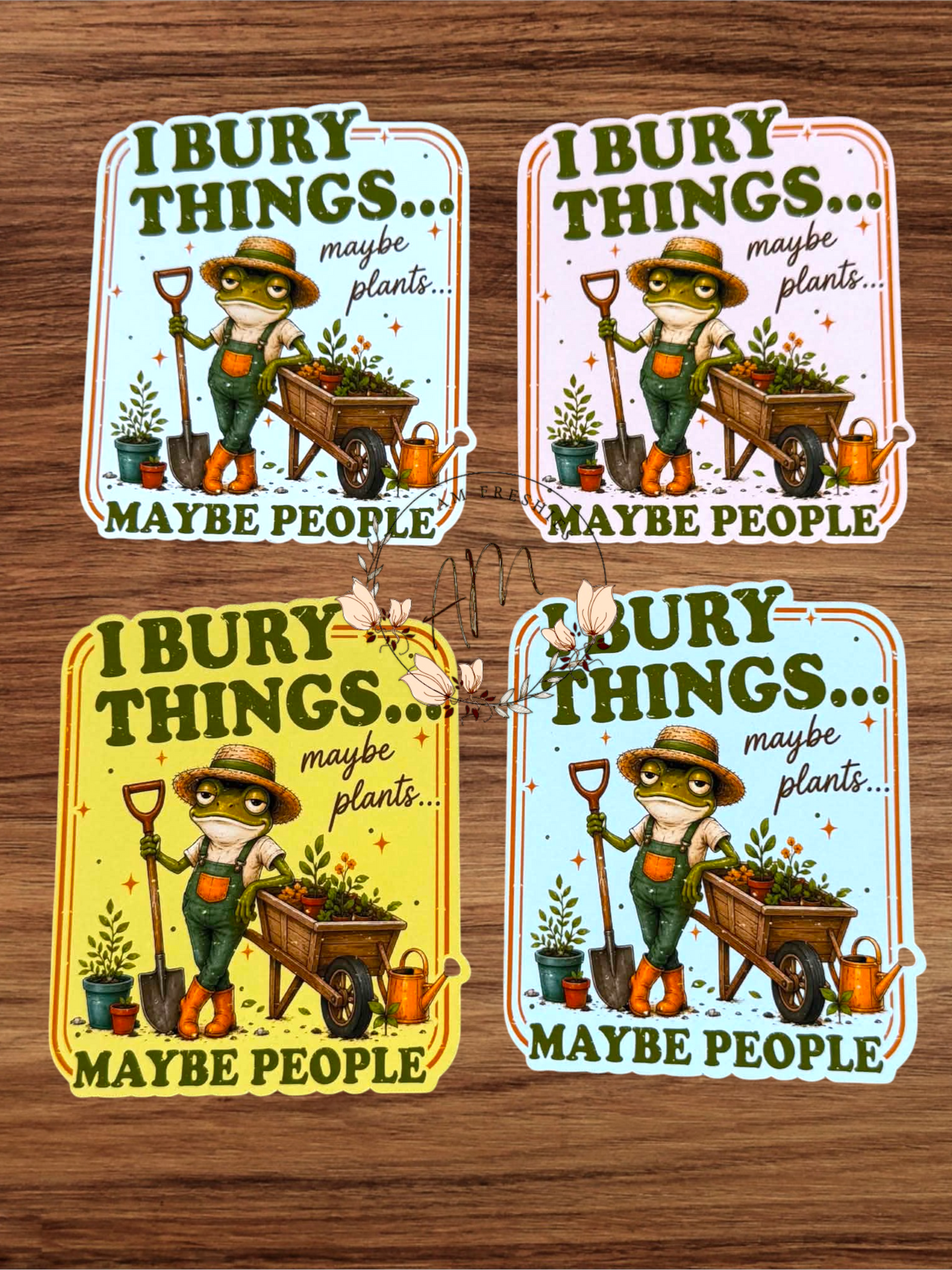 I bury things...plants