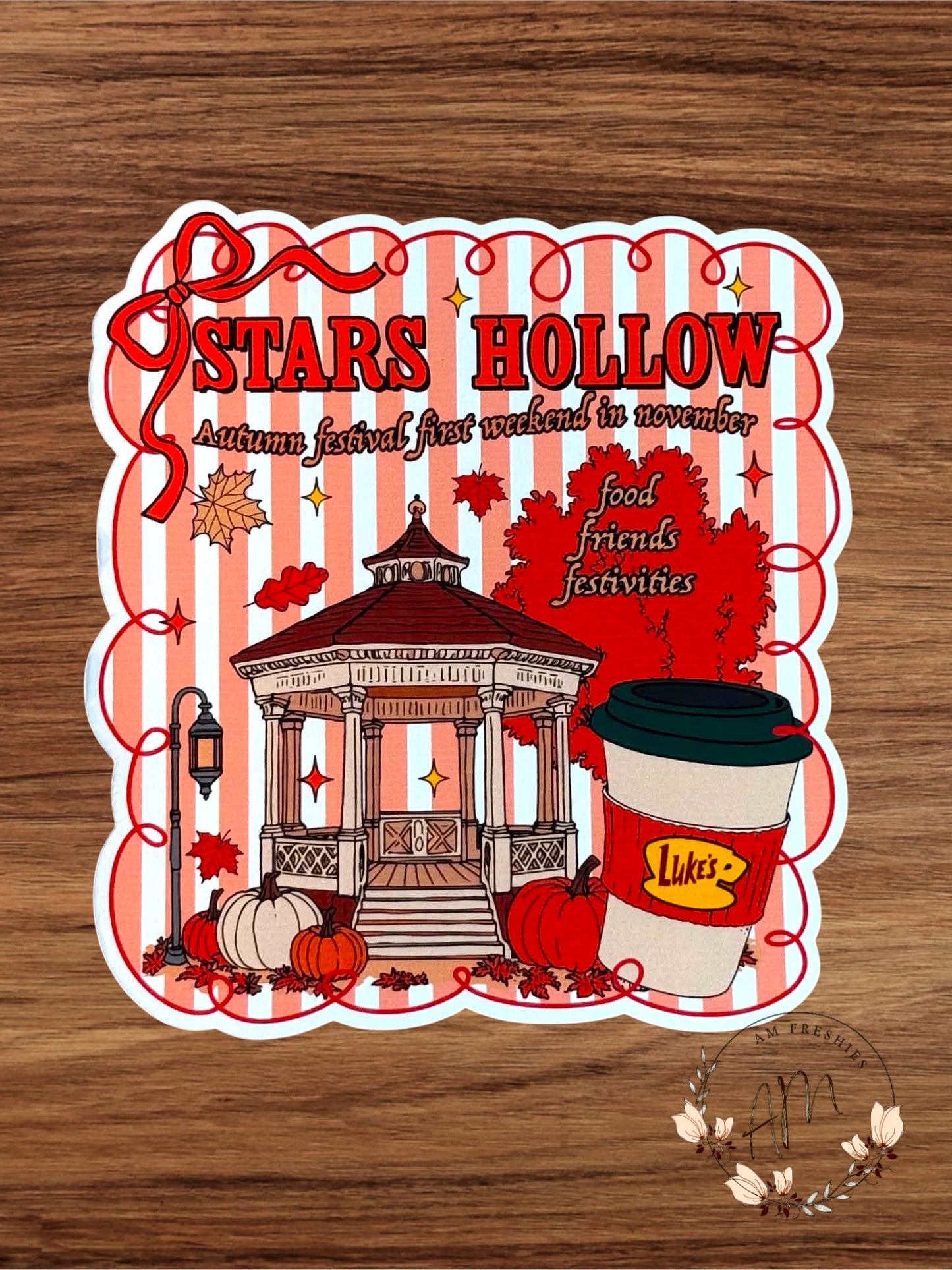 Stars Hollow Gilmore Girls car freshie