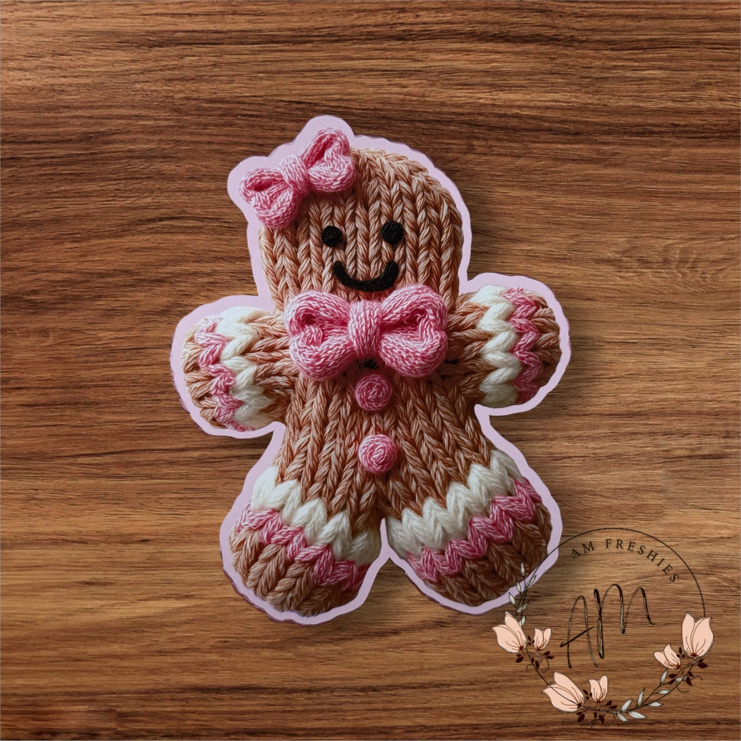 Gingerbread yarn freshie