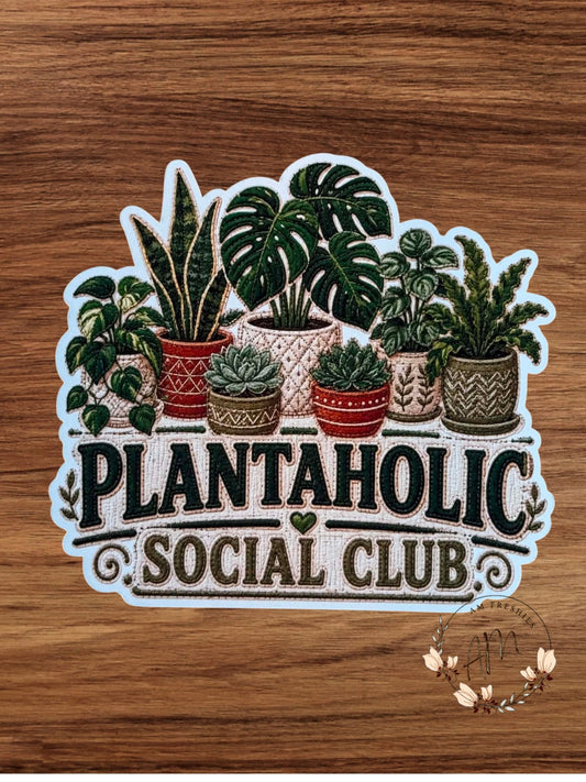Plantaholic car freshie