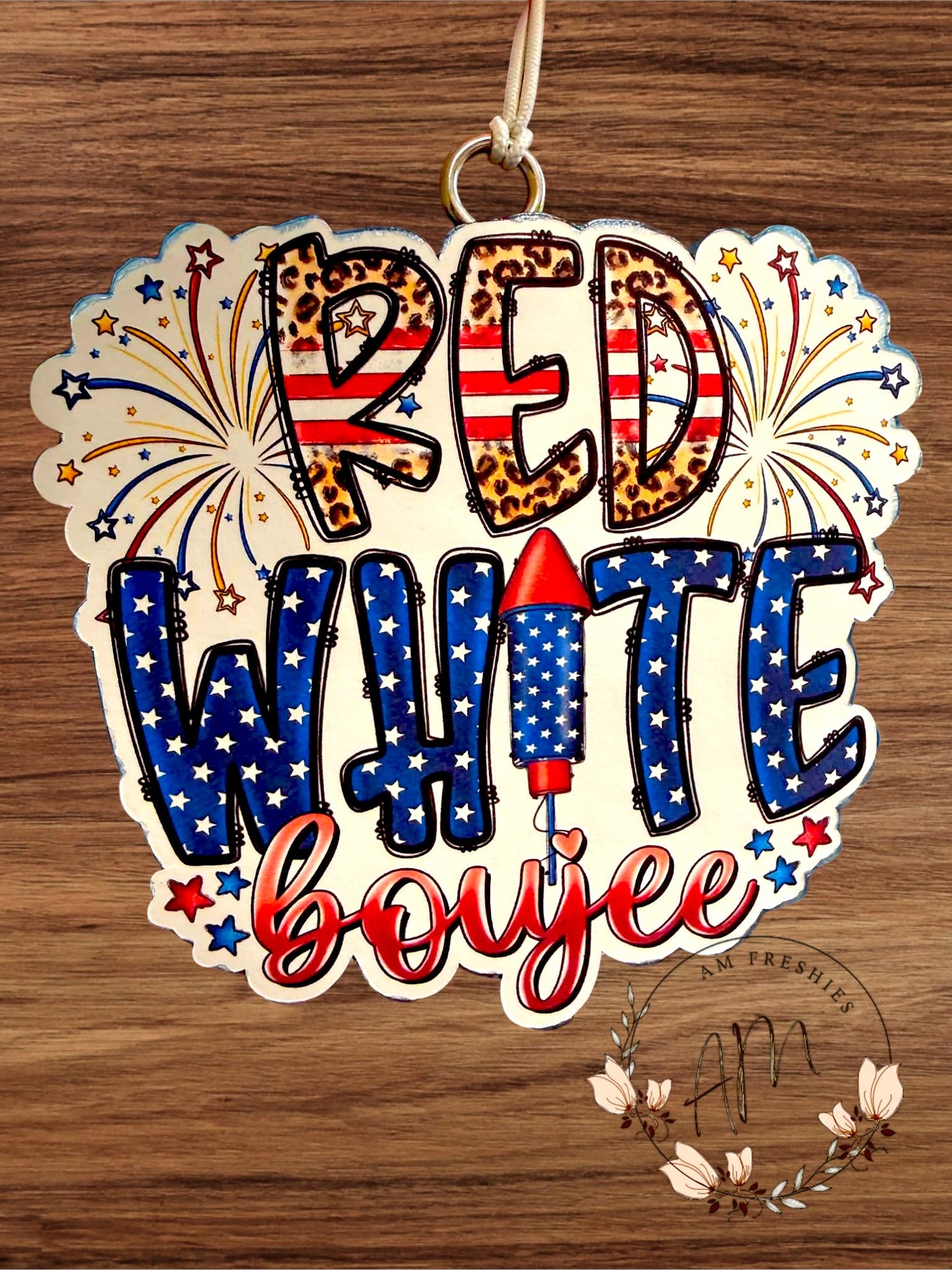 Red White Boujee Freshie