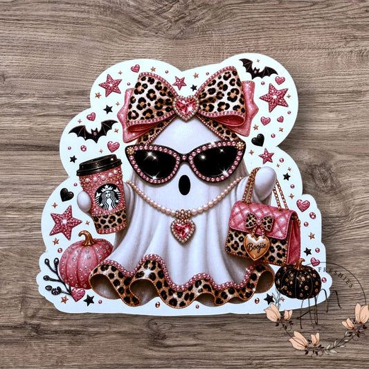 Boojee Ghost with coffee car freshie
