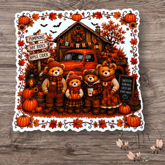 Teddy Bears at the Pumpkin Patch