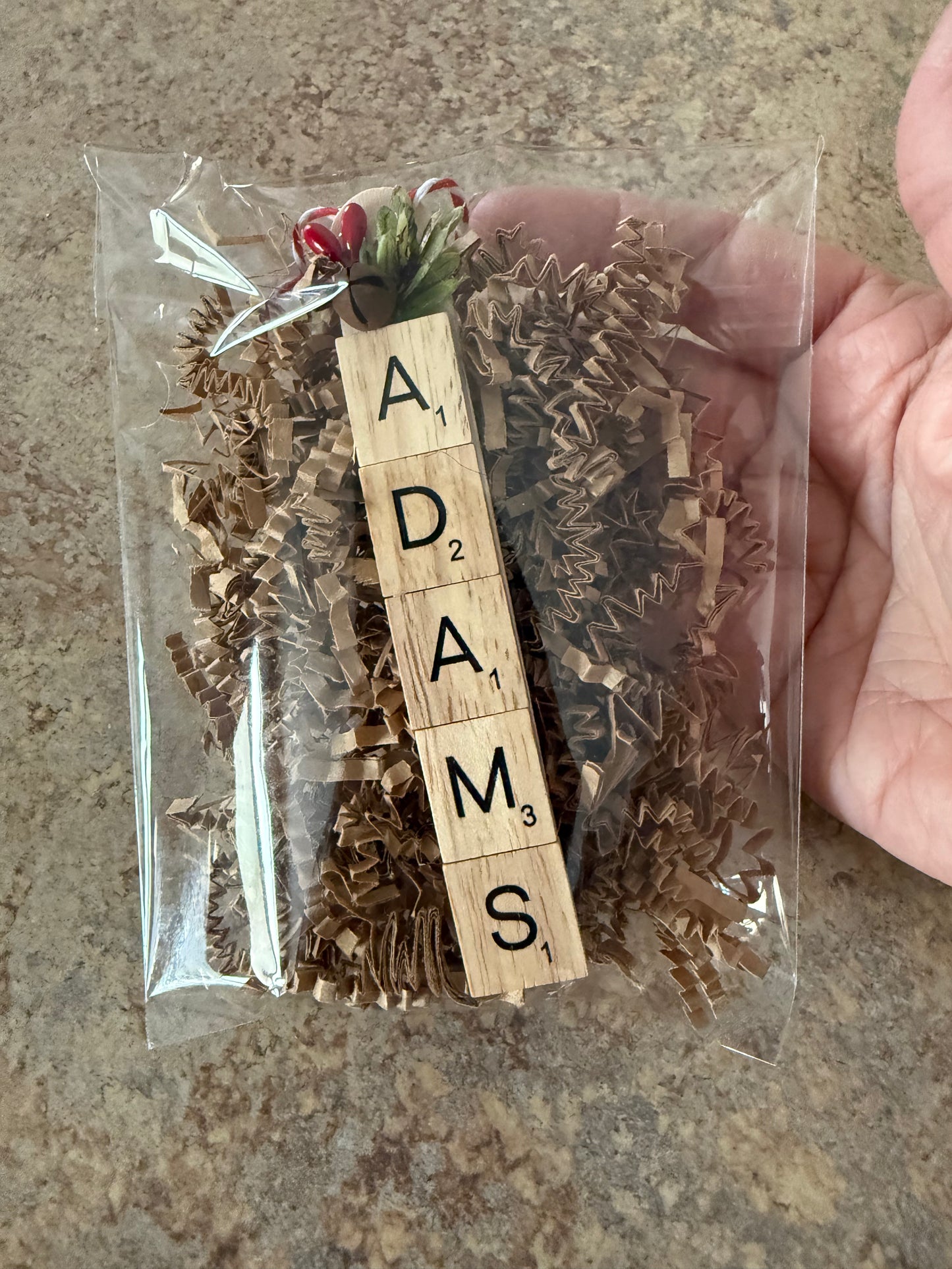 Customized Scrabble Ornament (6+ letters)