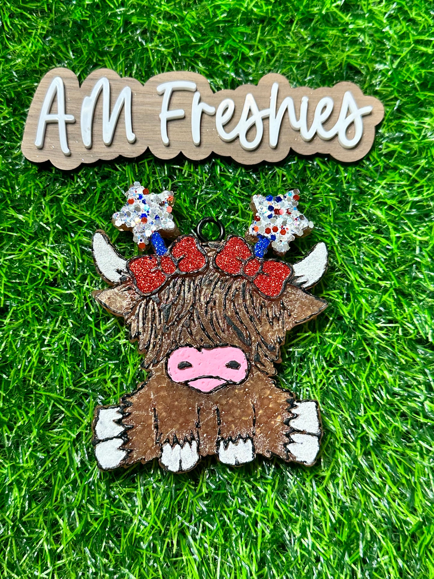 4th of July Highland Cow