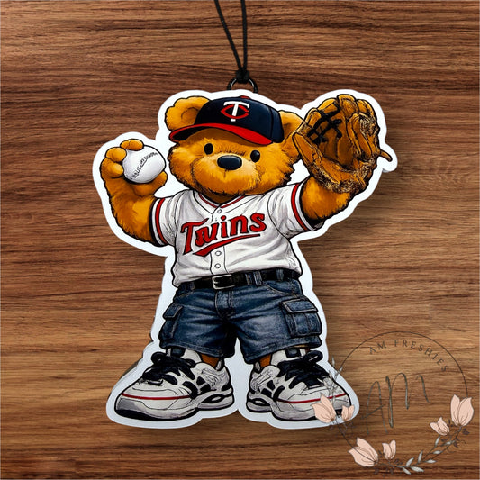 Twins Baseball Bear