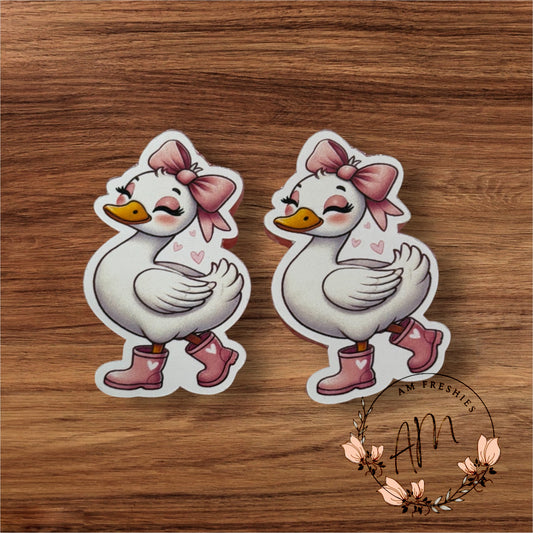 Goose in boots vent clip freshie pair