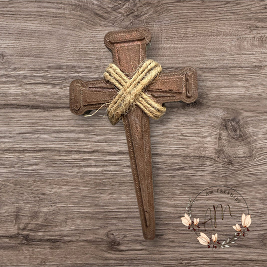 Nail Cross with jute